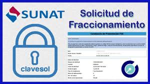 Fraccionamiento SUNAT