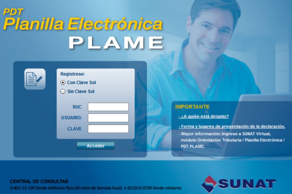 Cómo declarar el PDT PLAME paso a paso en Perú